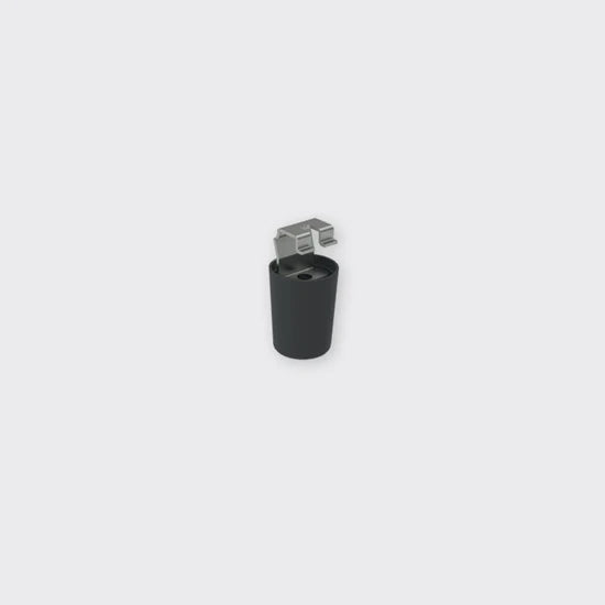 Bright Light Track Ceiling Bracket With Cup Black