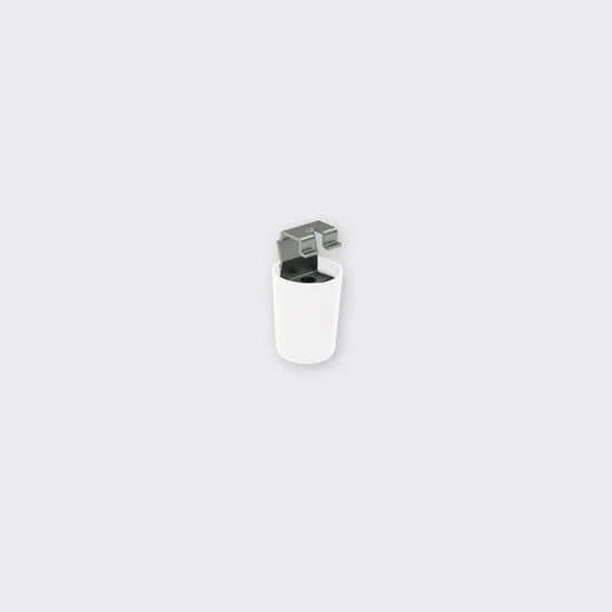 Bright Light Track Ceiling Bracket With Cup White