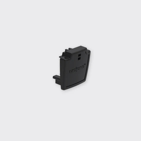Bright Light 3-Circuit Dali Track End Cap Black