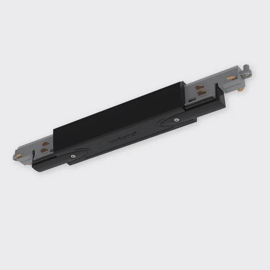 Bright Light 3-Circuit Dali Track Middle Connector Black