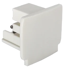 Bright Light 3-Circuit Track End Cap White