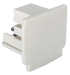 Bright Light 3-Circuit Track End Cap White