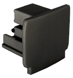 Bright Light 3-Circuit Track End Cap Black