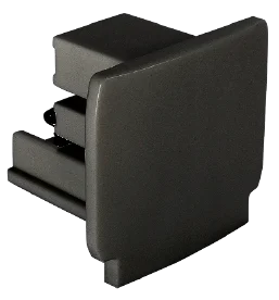 Bright Light 3-Circuit Track End Cap Black