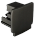 Bright Light 3-Circuit Track End Cap Black