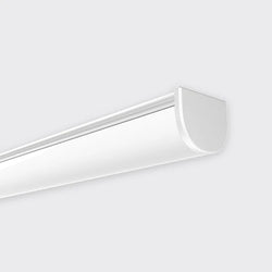 Bright Light Baseline 03 Profile Curved Frosted Acrylic Diffuser 2M White
