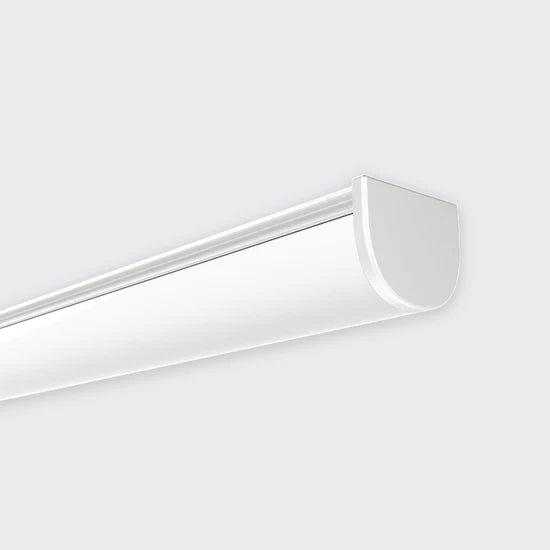 Bright Light Baseline 03 Profile Curved Frosted Acrylic Diffuser 2M White