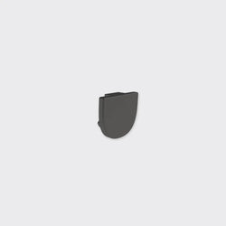 Bright Light Baseline 03 Surface End Cap Black 2 X Pack