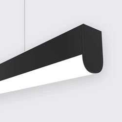 Bright Light Baseline 06 Profile Curved Frosted Acrylic Diffuser 2M Black
