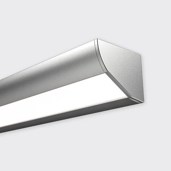 Bright Light Baseline 08 Profile Rolled Opal Diffuser 2M Anodised