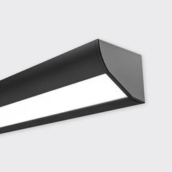 Bright Light Baseline 08 Profile Rolled Opal Diffuser 4M Black
