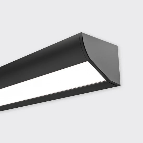 Bright Light Baseline 08 Profile Rolled Opal Diffuser 4M Black