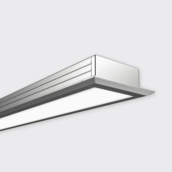 Bright Light Lowline 02 Mini Profile Rolled Opal Diffuser 4M Anodised