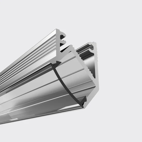 Bright Light Lowline 03 Profile Clear Pc Diffuser 4M Anodised