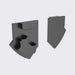 Bright Light Lowline 03 End Cap Black 2 X Pack