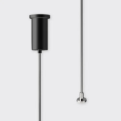 Bright Light Suspension Wire 4M Black Barrel Base