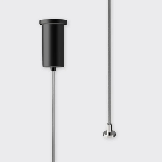 Bright Light Suspension Wire 4M Black Barrel Base