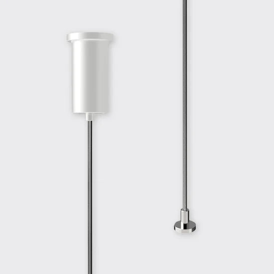 Bright Light Suspension Wire 4M White Barrel Base