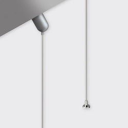 Bright Light Angled Suspension Wire Barrel Base 4M Anodised