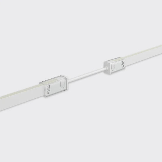 Bright Light Neon Micro Edge White 300mm Flexible Snap Connector IP67