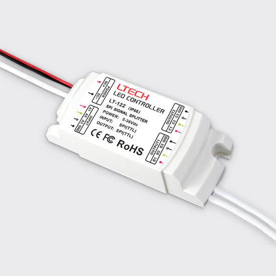 Bright Light 5-36V DC SPI Signal Amplifier 2 Channel IP67