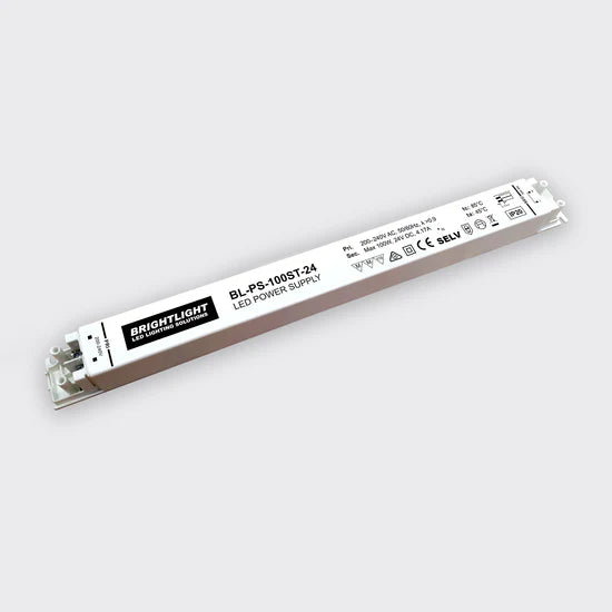 Bright Light 100W 24V 4.17A Constant Voltage Power Supply Super Thin Indoor Use Only