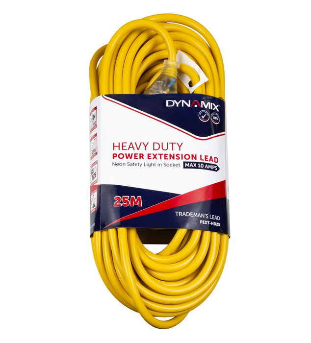 CDL Dynamix 25m 240V Heavy Duty Power Extension Lead 10A