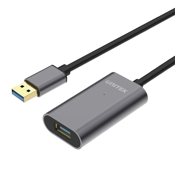 CDL Unitek 10m USB 3.0 Aluminium Extension Cable Grey