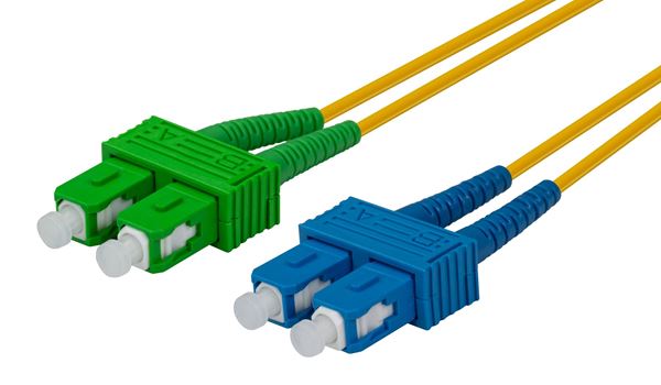 CDL Dynamix 2m 9u SCAPC/SC Duplex mode OS2 G657A1 Fibre Patch Lead