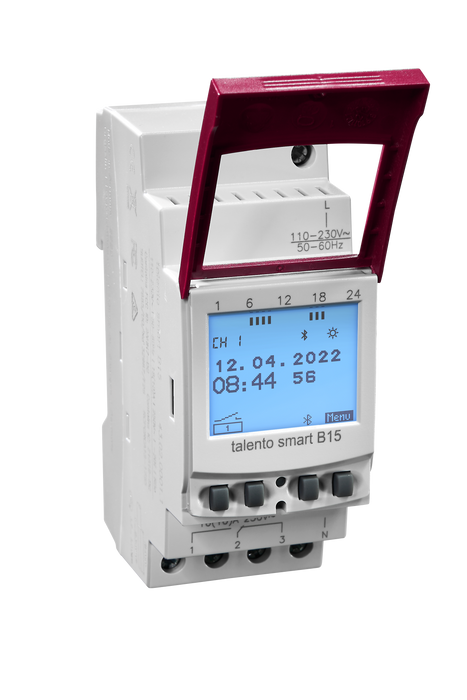 Hamer Grasslin Talento Smart B15 Timeswitch Bluetooth Digi Din 2 Mod 1 Ch Weekly/Annual 100 Mem Locations Auto/ Fix On/ Fix Off
