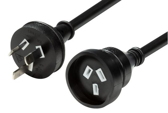 CDL Dynamix 7M 240v 10A Standard Duty Power Extension Lead Black