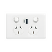 Legrand Excel Life Double Powerpoint with Type A+C 15W USB Charger Mechanism - White