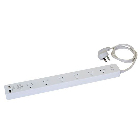 CDY DYNAMIX 6-way 10A Home & Office  with 2xusb 3.4A