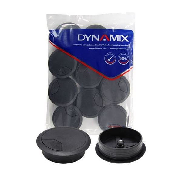CDL Dynamix 80mm Round Desk Grommet Easily & Neatly Store Your Power Black