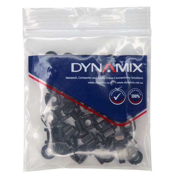 CDL Dynamix 30pc Pack 3 Piece Cage Nut Black M6*15mm