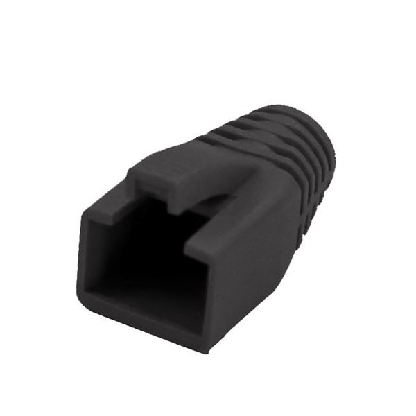 CDL Dynamix Strain Relief Boot OD 7.5mm For RJ45 Shielded 20pc Black