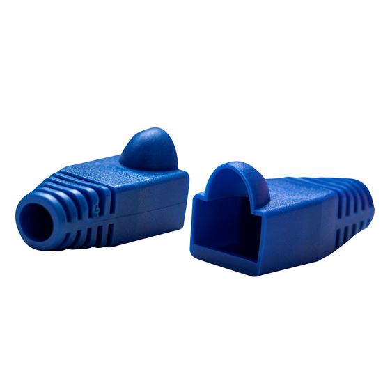 Dynamix Strain Relief Boot OD 6mm RJ45 20pc Blue