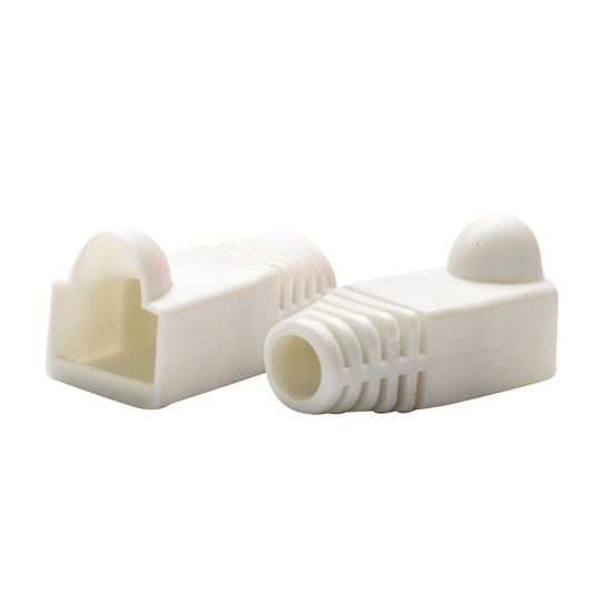 Dynamix Strain Relief Boot OD 6mm RJ45 20pc White