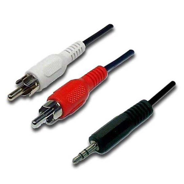 CDY Dynamix 2M Stereo 3.5mm to 2xRCA