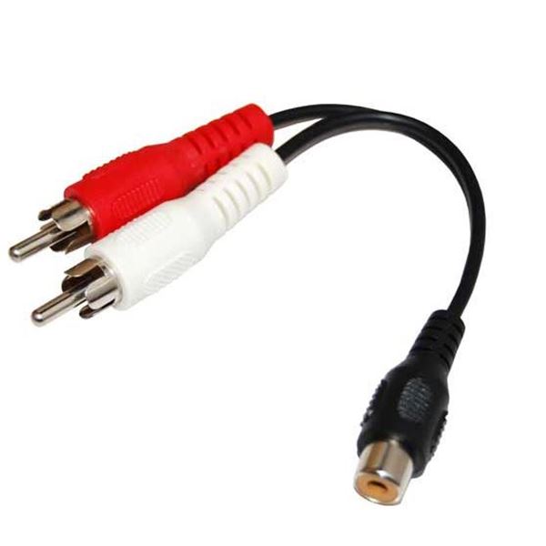 CDY Dynamix 150mm Dual RCA Male to  RCA Female Cable