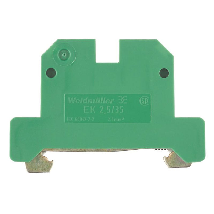 Weidmuller Earth terminal EK2.5/35 Din Rail Type