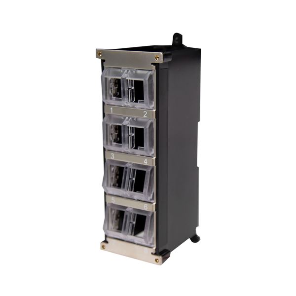 CDL Dynamix 8-port Unloaded Keystone DIN Rail-Mount Shielded Enclosure