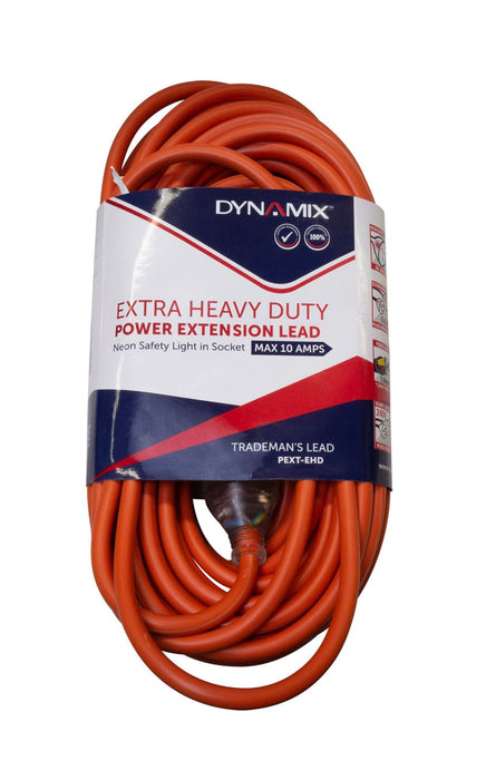 CDL Dynamix 20M 240v Extra Heavy Duty Power Extension Lead Orange