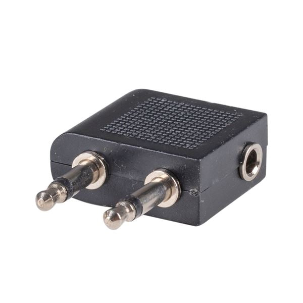 CDL Dynamix Adapter Airplane Headphone 2x 3.5 Mono - 1x 3.5 Stereo
