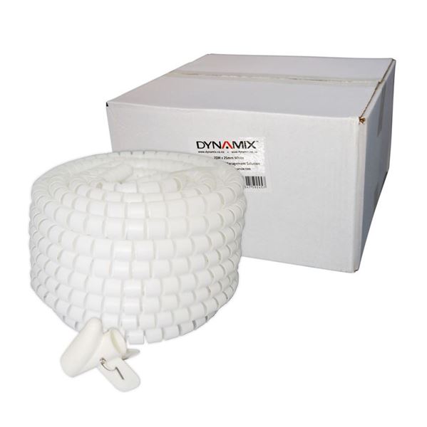 CDL Dynamix 20Mx25mm Easy Wrap - Cable White