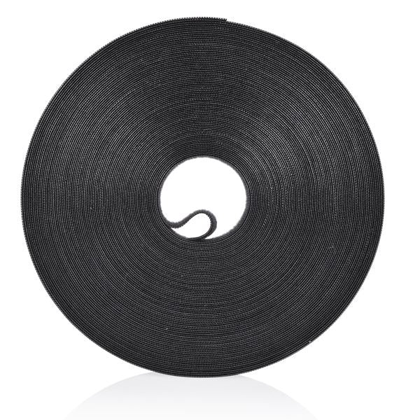 CDL Velcro Qwik Continuous Cable Black 25mm x 22.8m