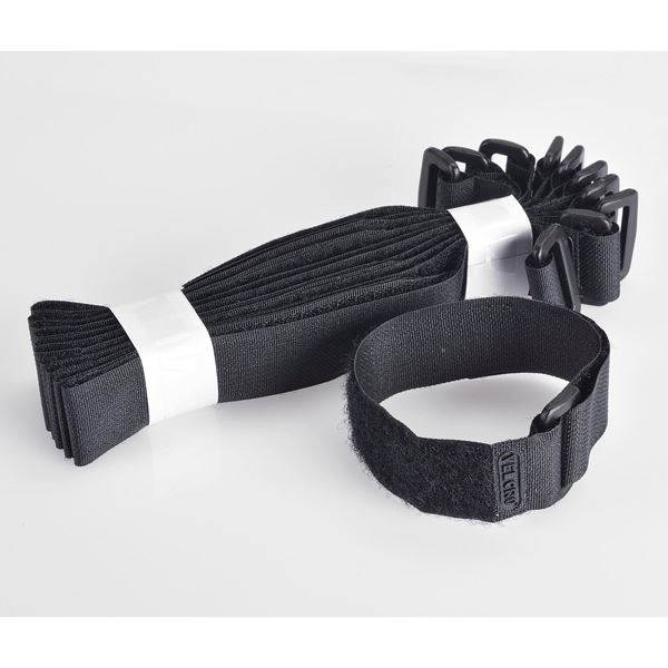 CDL Velcro VelstrapReusable High Strength Strap Black 300mm x 25mm