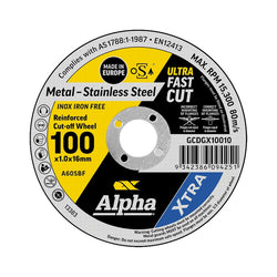 Trucut Sheffield 100 x 1.0mm Cutting Disc Stainless Gold Series II