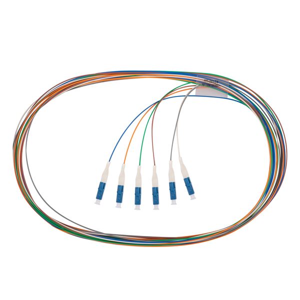 CDY Dynamix OS1 2mt Fibre Pigtail SM 6 Pack Colour Coded LC
