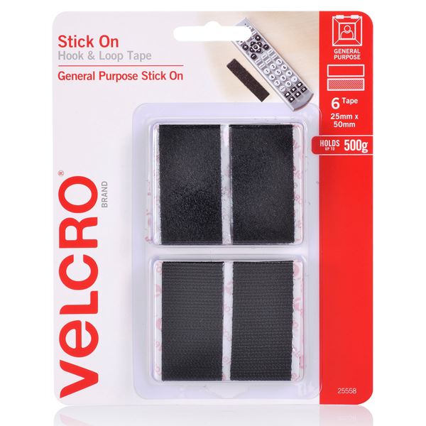 CDL Velcro 25mm x 50mm Stick on